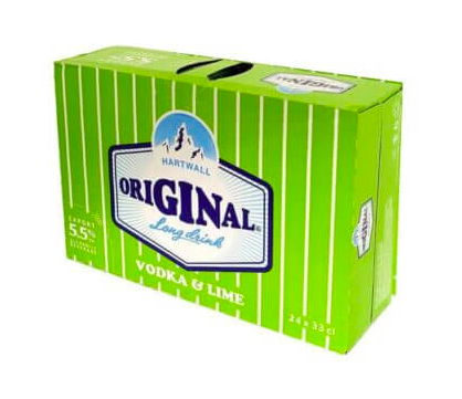Hartwall Original Vodka Lime 24×33cl 5.5%