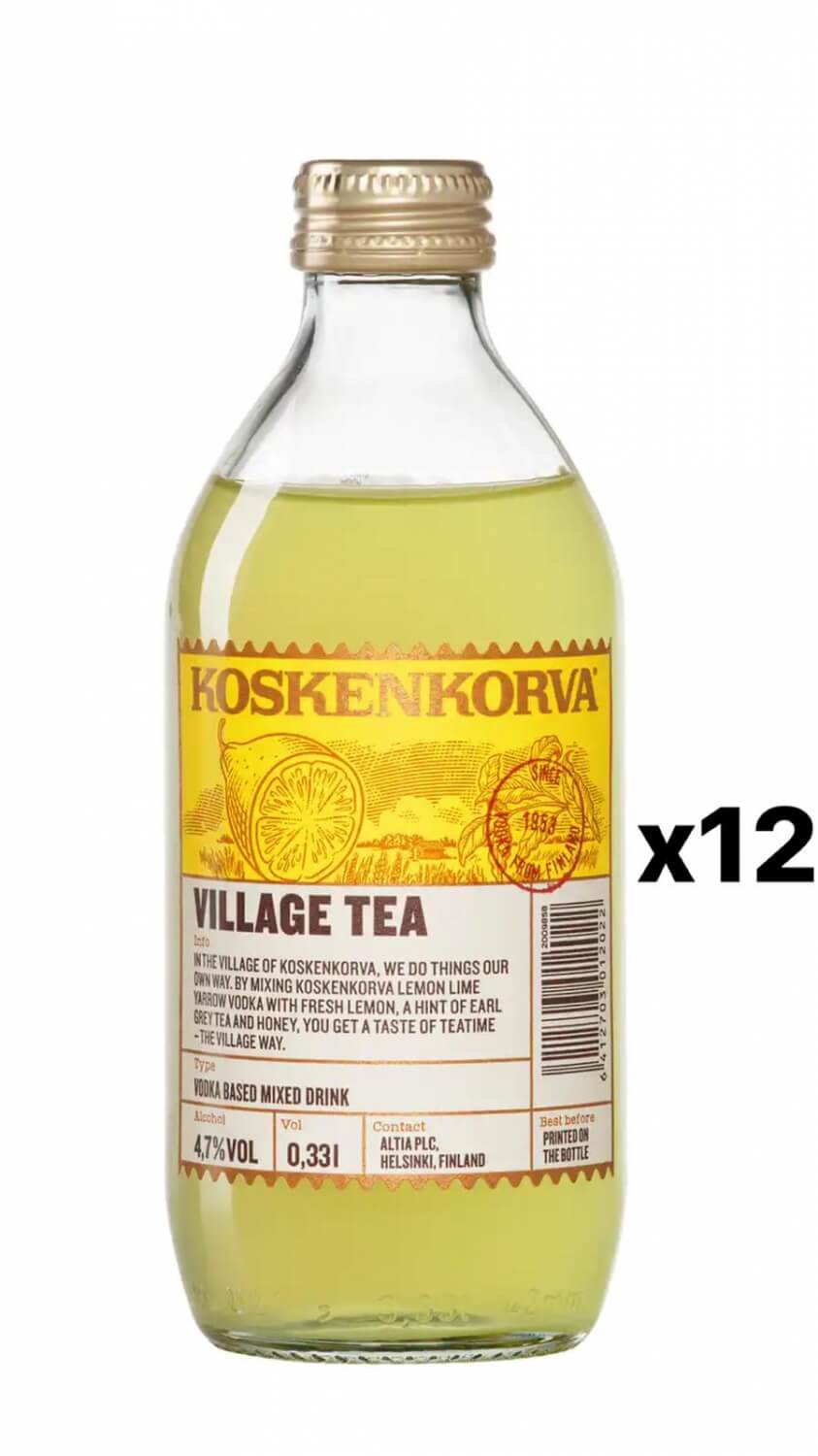 Koskenkorva Village Tea 4,7% 12x33cl