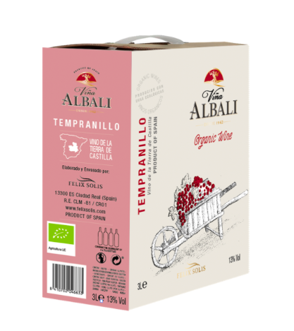 Vina Albali Tempranillo Organic Wine 13% 3L