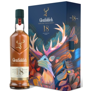 Glenfiddich 18YO 40% 70cl+blašķe