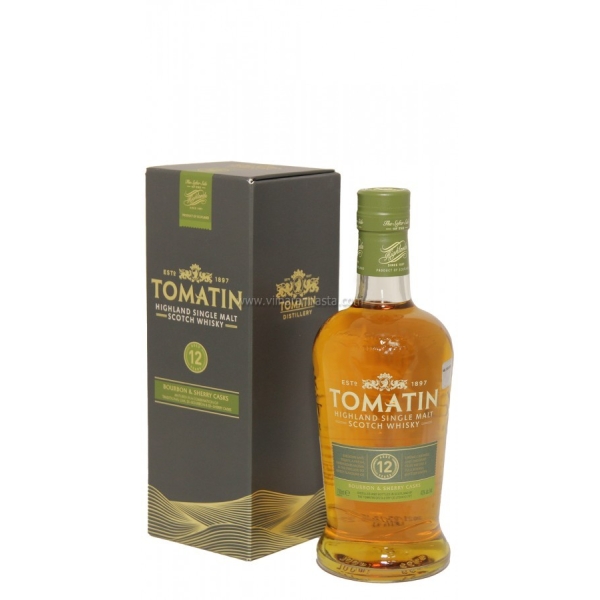 Tomatin 12YO Bourbon & Sherry Cask 43% 70cl