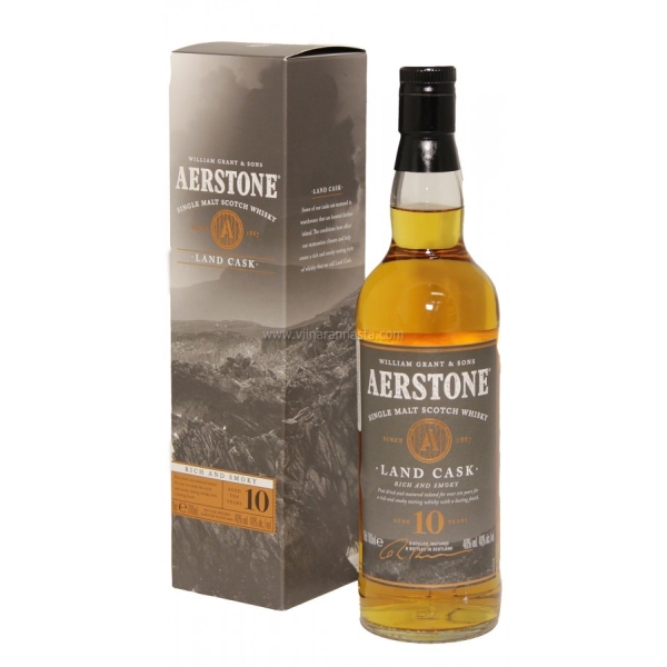 Aerstone 10YO Single Malt Land Cask Smoky 40% 70cl