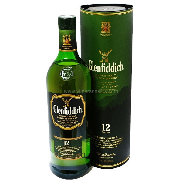 Glenfiddich Single Malt 12YO 40% 100cl